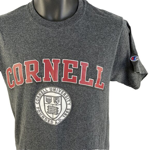 Mens Cornell University Short Sleeve Double Sided Graphic T-Shirt Sz S Gray - Picture 2 of 6